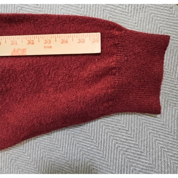 Izod Sweater Men's 4X Big & Tall Red & Grey 1/4 Zip Long Sleeve NWT Quiet Luxury - Picture 15 of 16